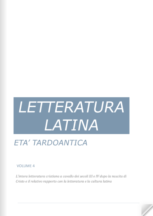 letteratura tardo antica