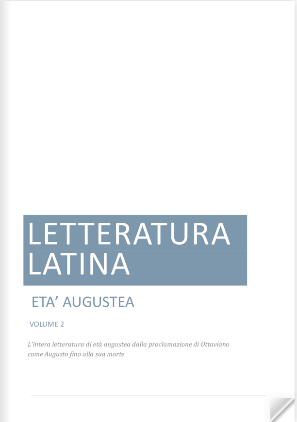 Letteratura latina – Età augustea, Volume 2