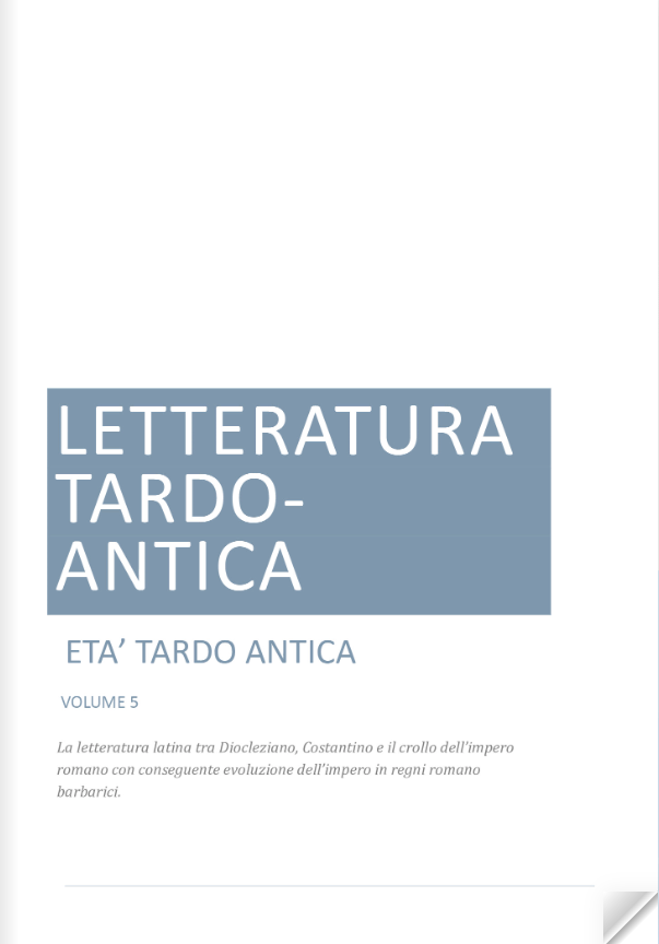 Letteratura latina – Età tardo antica, Volume 5